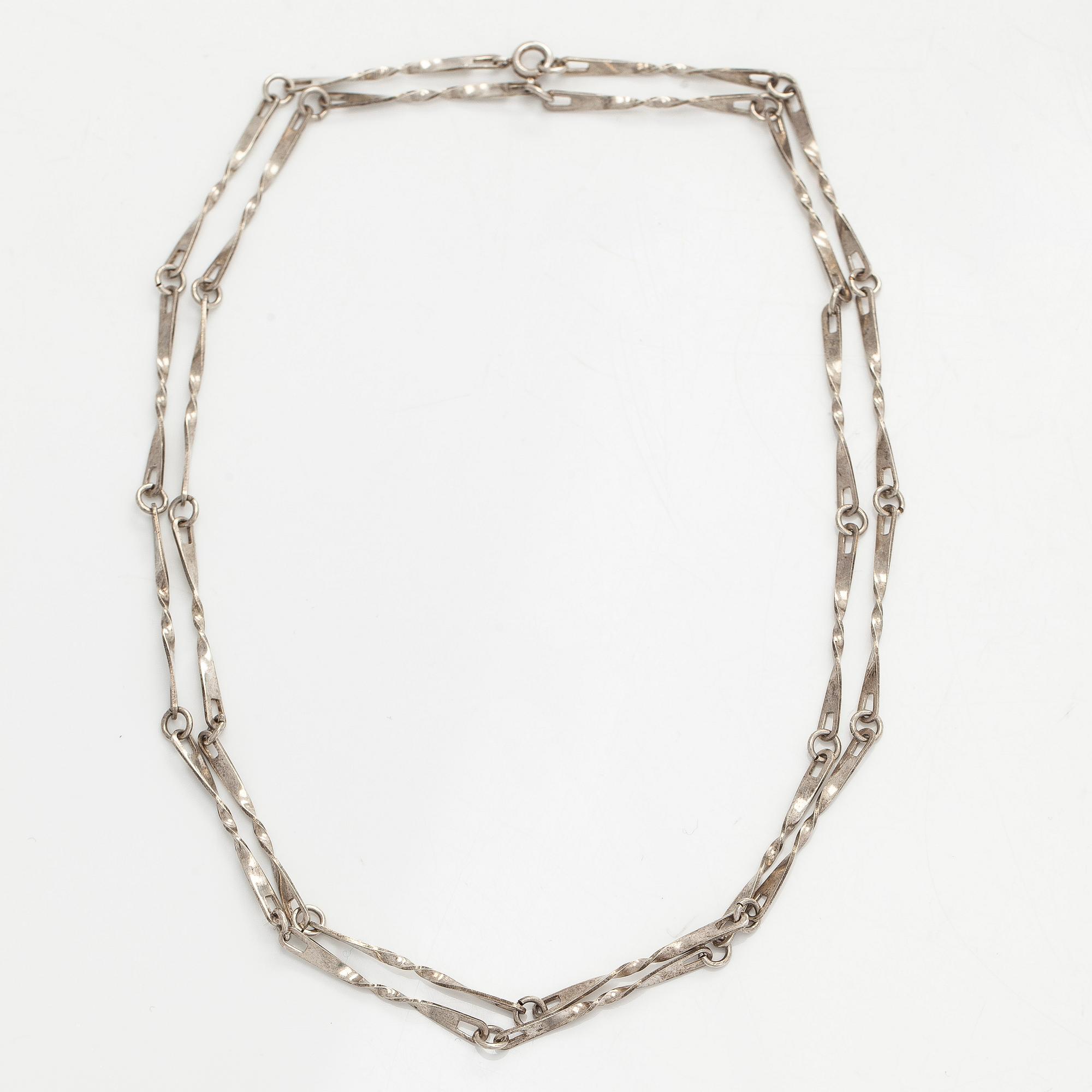 David Andersen, A sterling silver necklace.