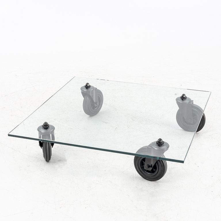 Gae Aulenti, Coffee table, "Table with Wheels", Fontana Arte, Italy late 20th century/21st century.