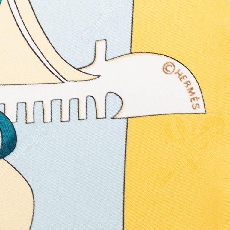HERMÈS, scarf "Le Carnaval de Venise".