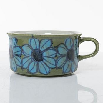 Hilkka-Liisa Ahola, tekoppar med fat, 4 st, Arabia, Finland.