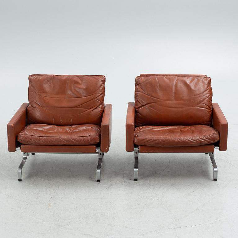 Poul Kjaerholm, fåtöljer ett par, "PK-31", E. Kold Christiansen, Danmark.