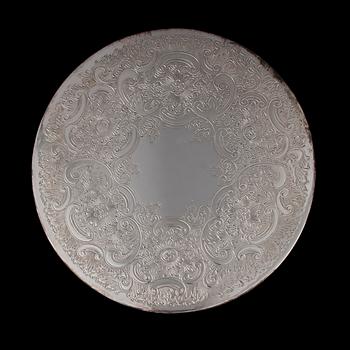 UNDERLÄGG, 12 st, försilvrade, England 1900-tal.