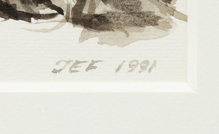 John-E Franzén, Model study.