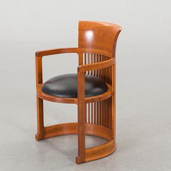 FRANK LLOYD WRIGHT, ARMCHAIR, 606 "Barrel Chair", Cassina.