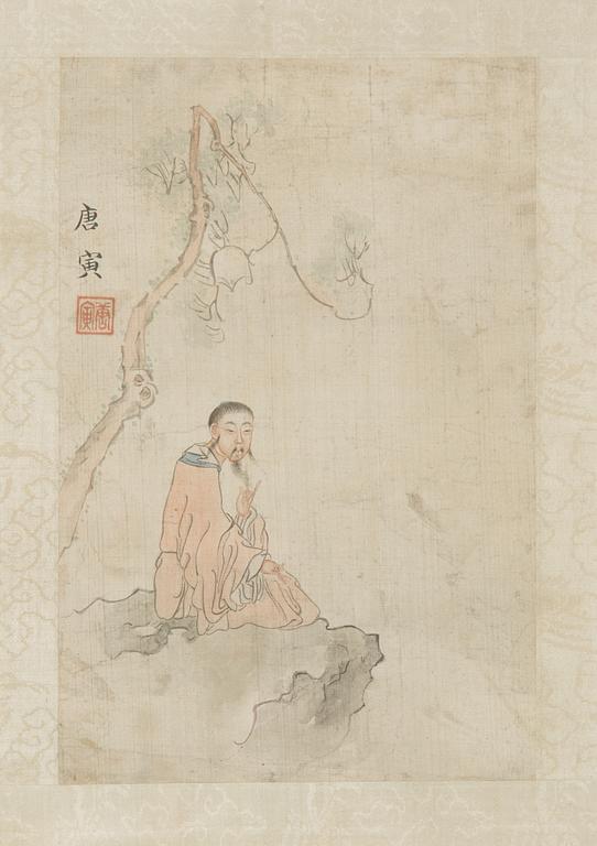 A set of four chinese paintings, late 19th/early 20th c. Shanghai School.