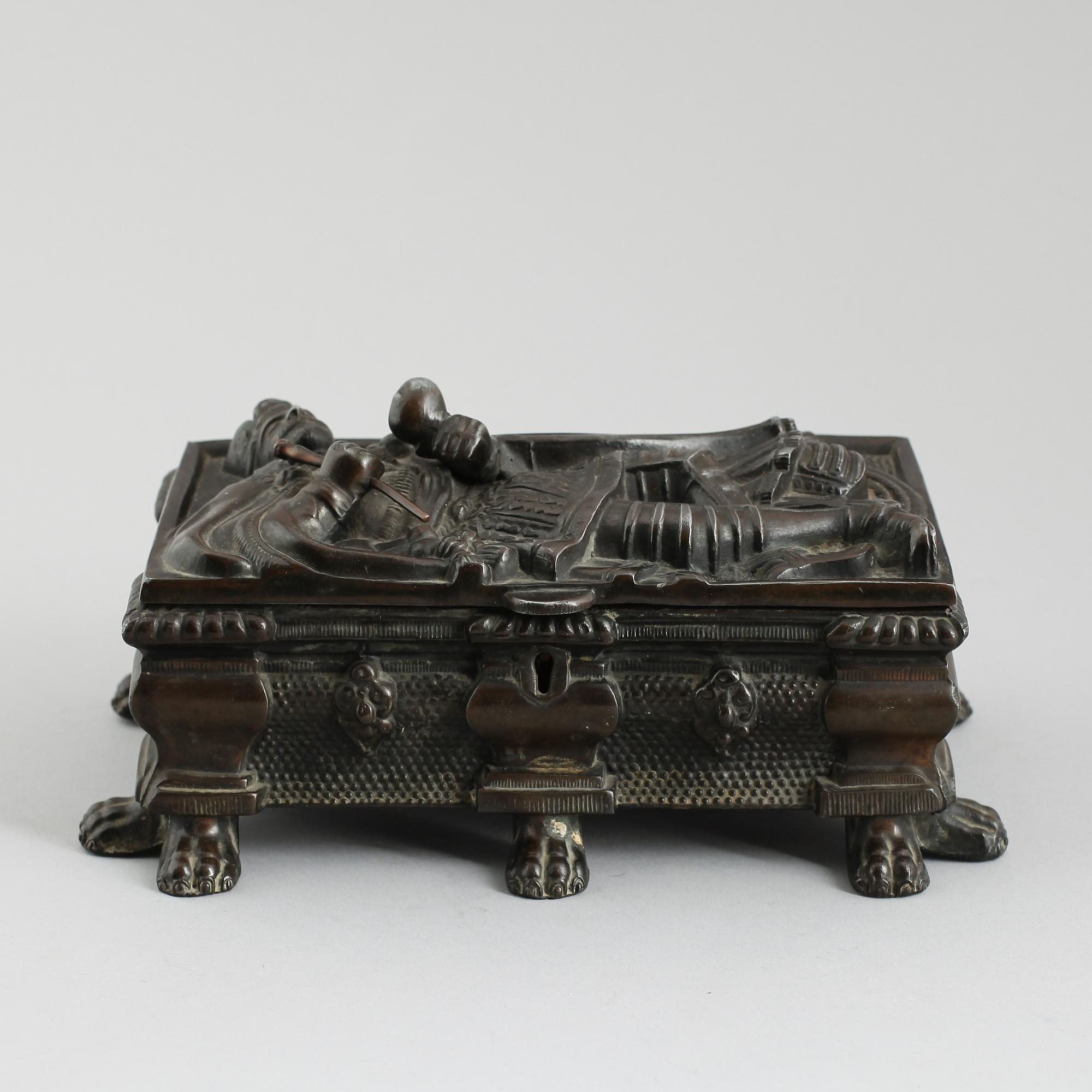 SKRIN, bronserad metall, 1800-talets andra hälft.