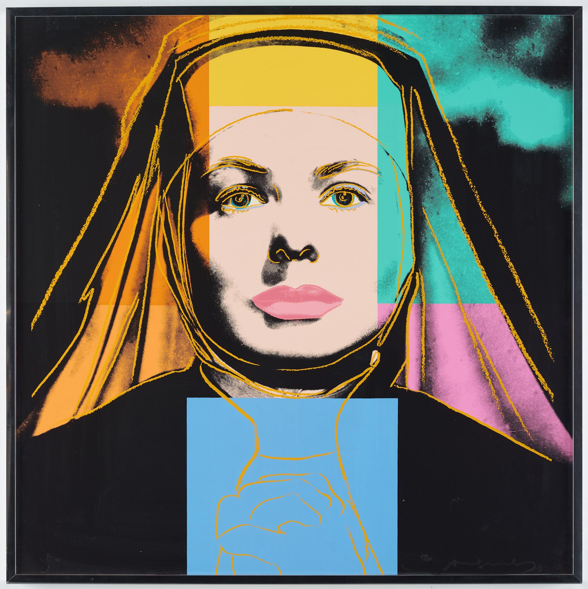 Andy Warhol, "The Nun", ur: "Three portraits of Ingrid Bergman".
