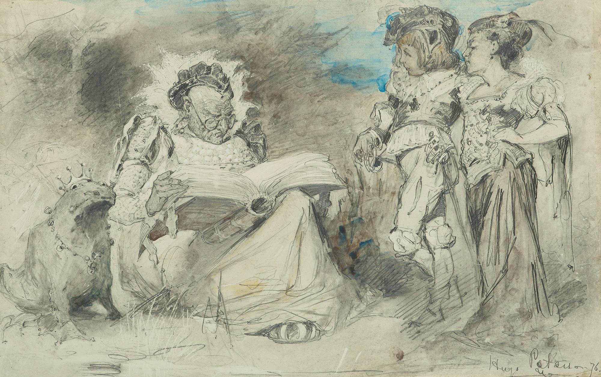 Hugo Birger, "Kompositionskiss till 'Grodkungen' ".