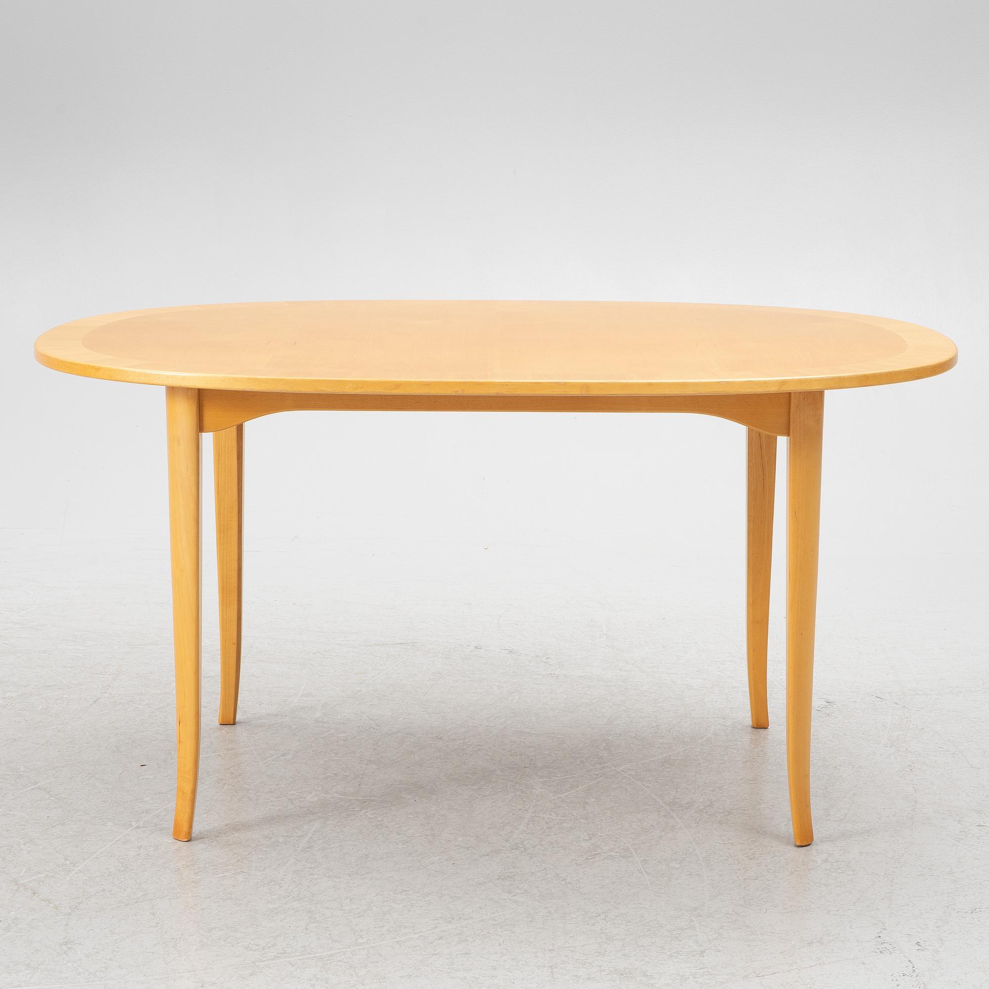 Carl Malmsten, coffee table, "Ovalen", Åfors.