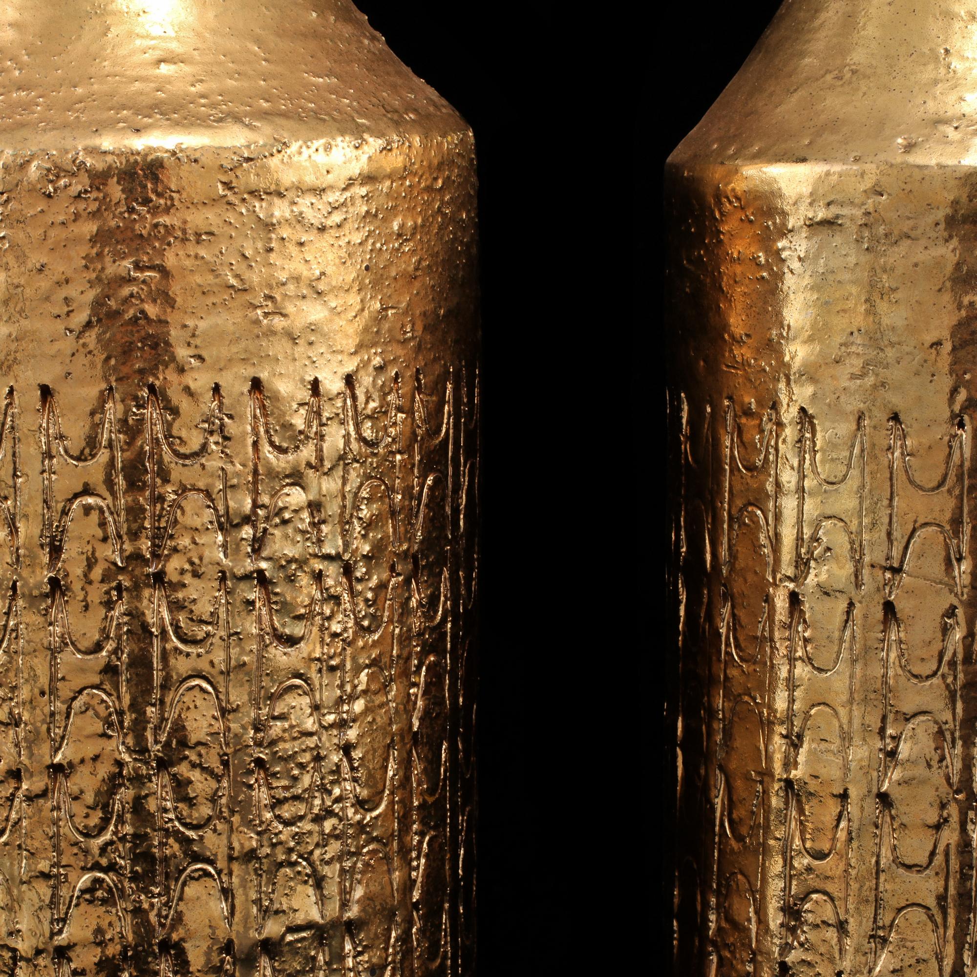 BORDSLAMPOR, ett par, Bergboms, 1900-talets andra hälft.