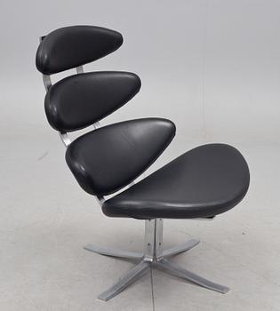 FÅTÖLJ, "Corona", Poul Volther, Erik Jørgensen, Danmark, 1900/2000-tal.