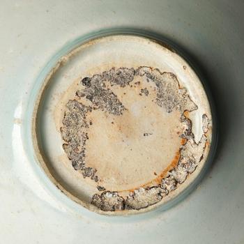 A qingbai incised 'peony' lobed bowl, Song dynasty (960-1279).