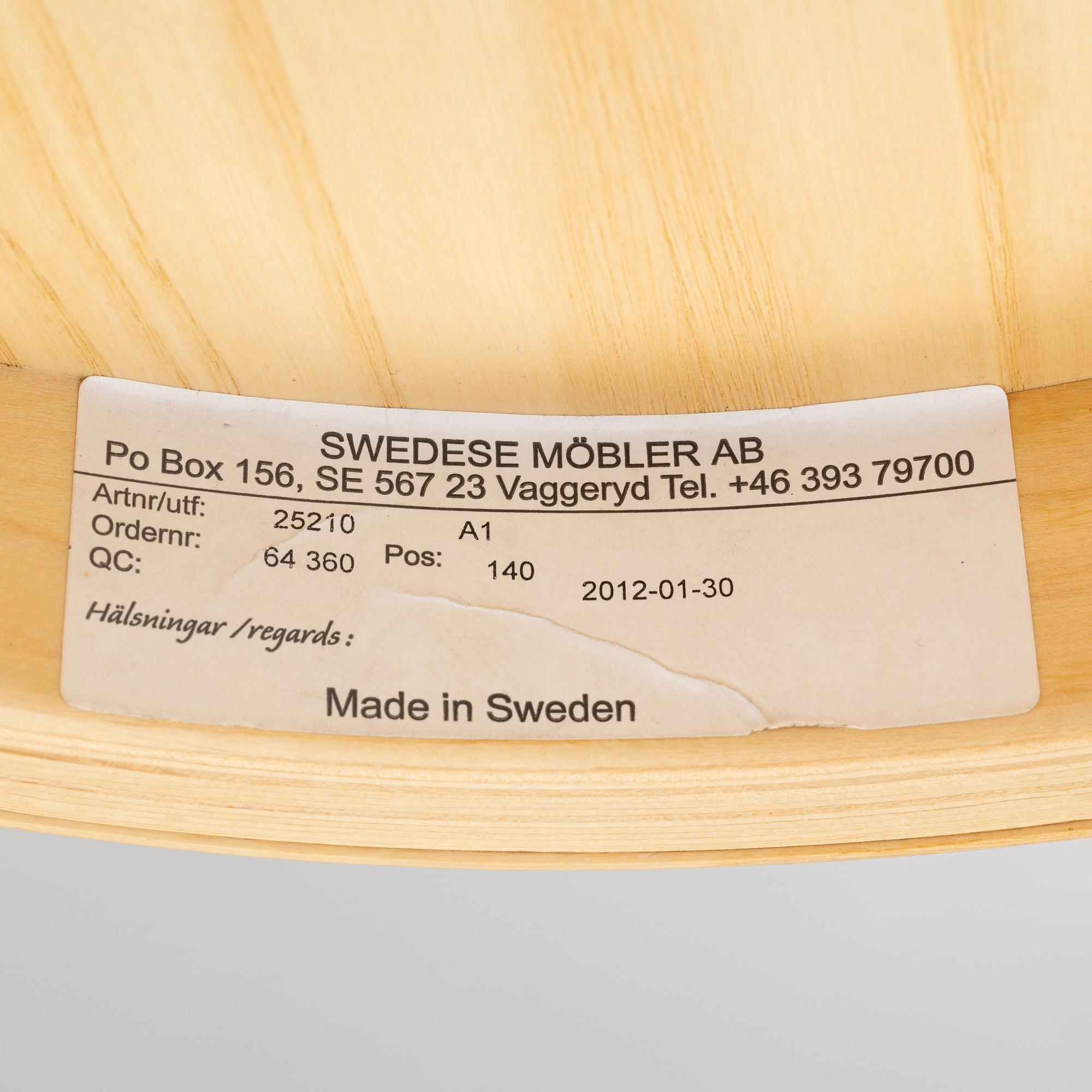 Staffan Holm, pall, "Spin", Swedese.
