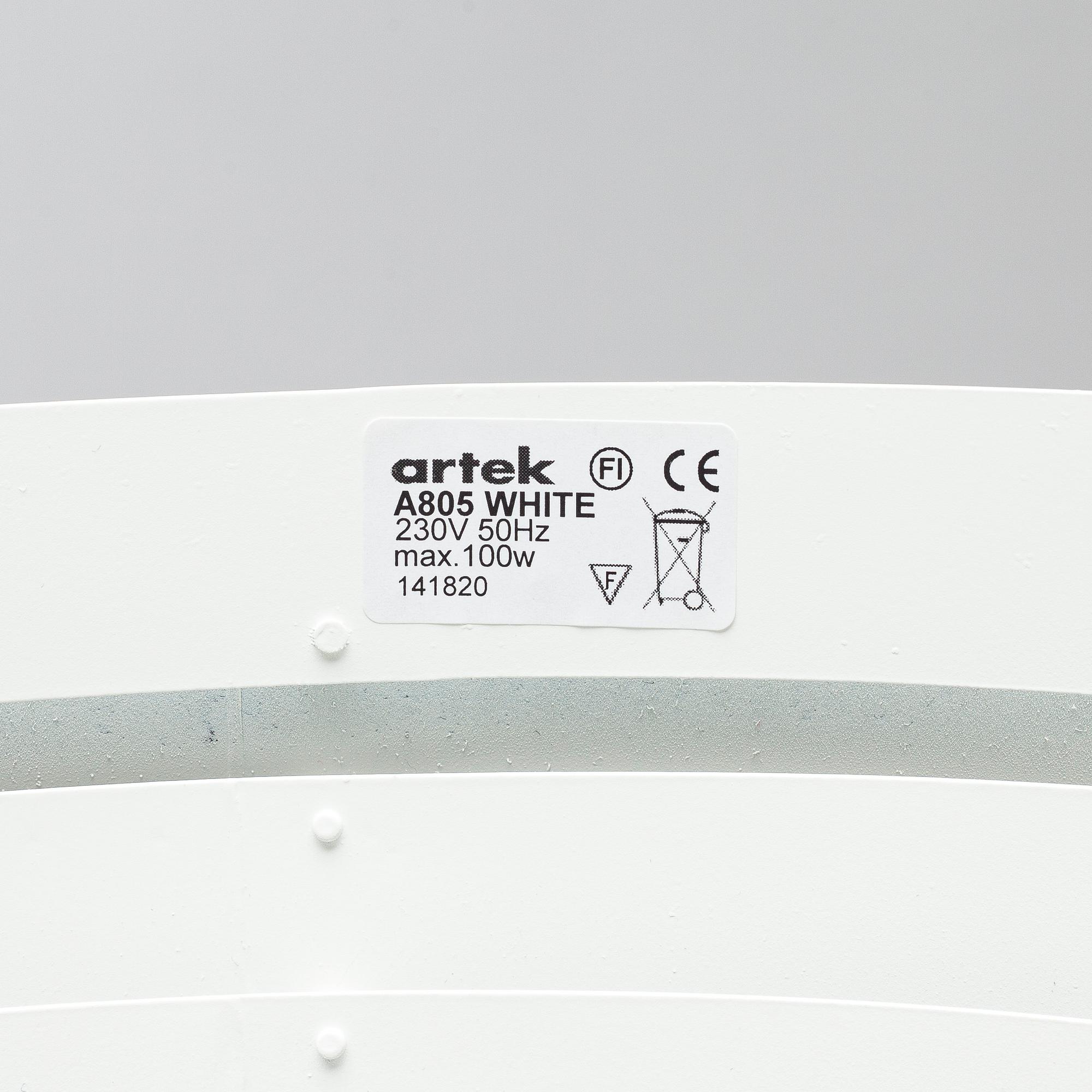 Alvar Aalto, golvlampa A 805 "Änglavinge", Artek, 2000-tal.