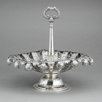 UPPSATSSKÅL, silver, empire, Gustav Möllenborg,  Stockholm 1832. Vikt ca 836 gram.