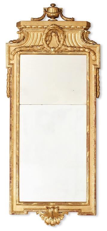 A Gustavian mirror.