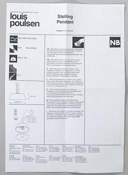 Arne Jacobsen, kattovalaisin "Stelling pendant" Louis Poulsen Tanska, 2002.
