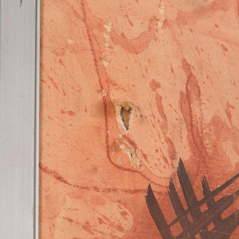 ANDRUS KASEMAA,  mixed media on paper, signed.