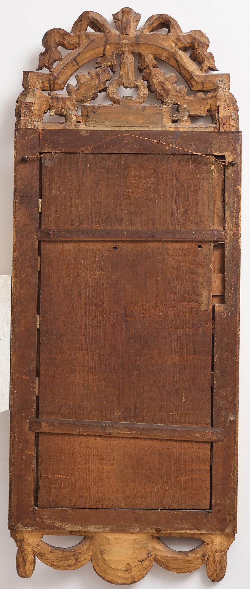 Spegel, Stockholmsarbete, 1700-talets slut, Gustaviansk.
