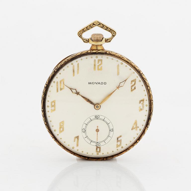 Movado, pocket watch, 46 mm.