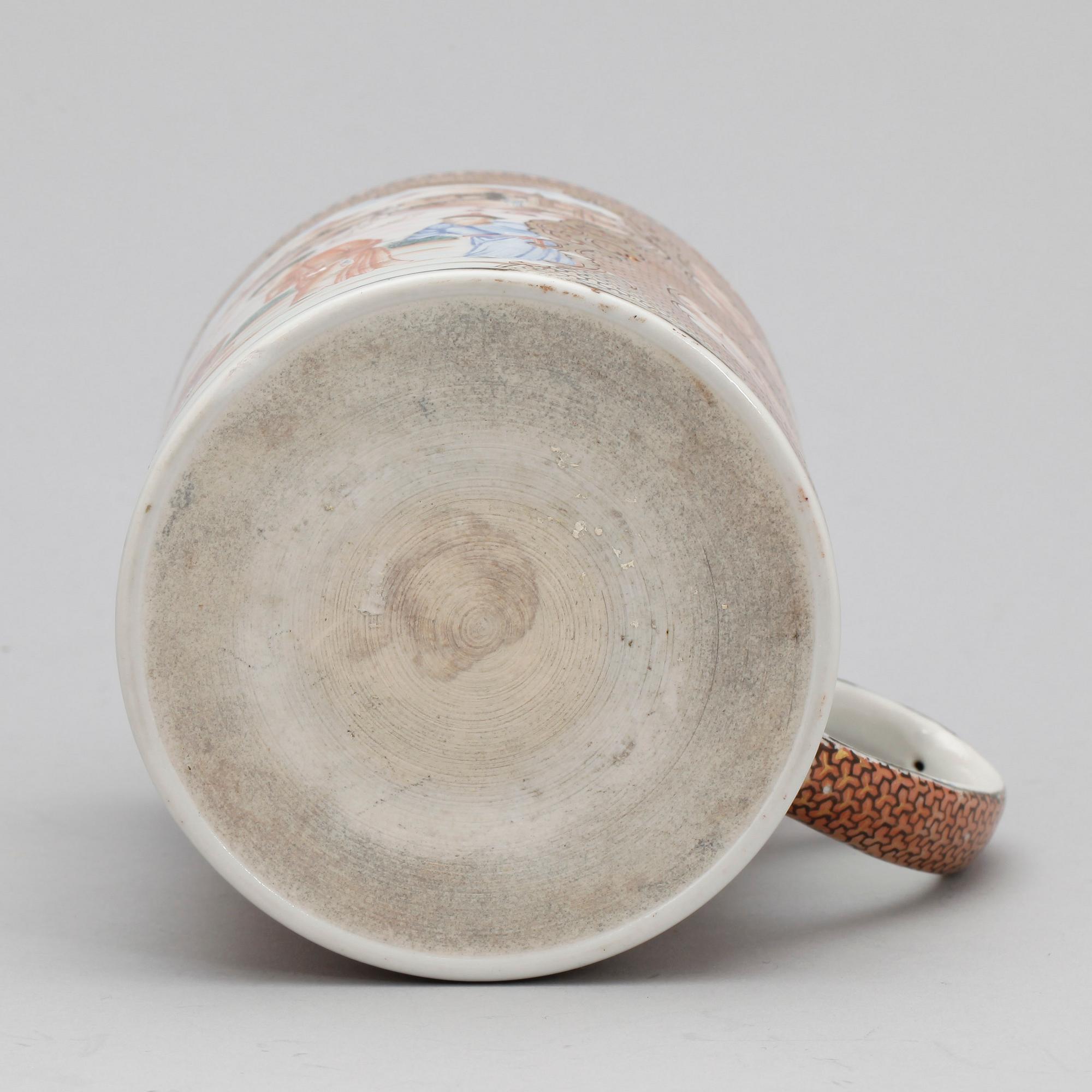 MUGG, porslin, Qianlong, Kina, 1700-tal.