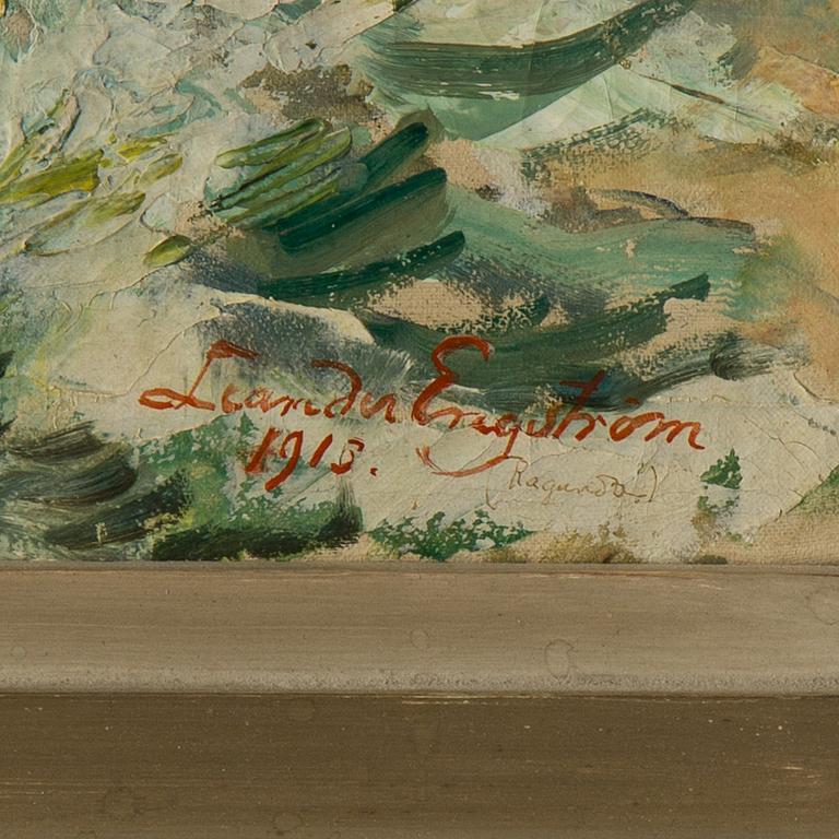 LEANDER ENGSTRÖM, oil on canvas, signed and dated 1913.