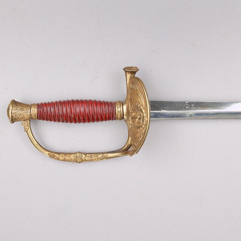 SVÄRD, klinga märkt Manufact Royale de Klingenthal, Novembre 1822.