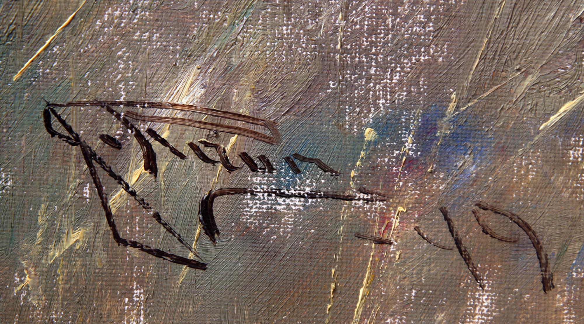 JOHANNES RAVN, olja på duk, sign.