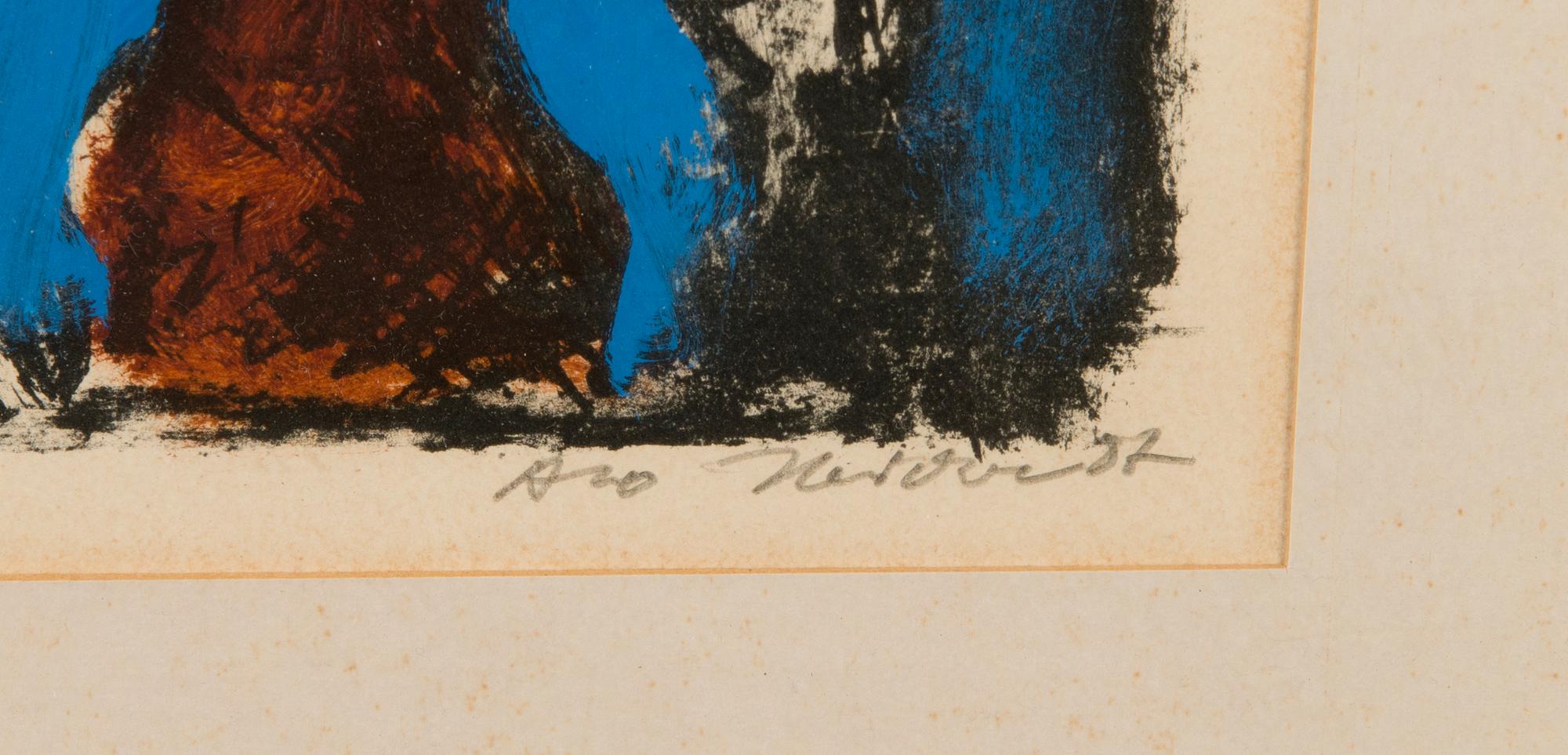 ALO HOIDRE, litography, signed and dated-87.