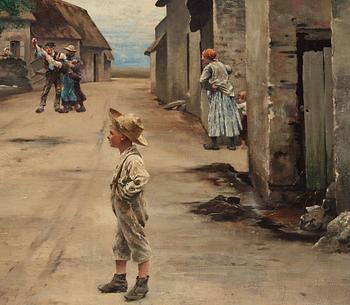 August Hagborg, The village feud.