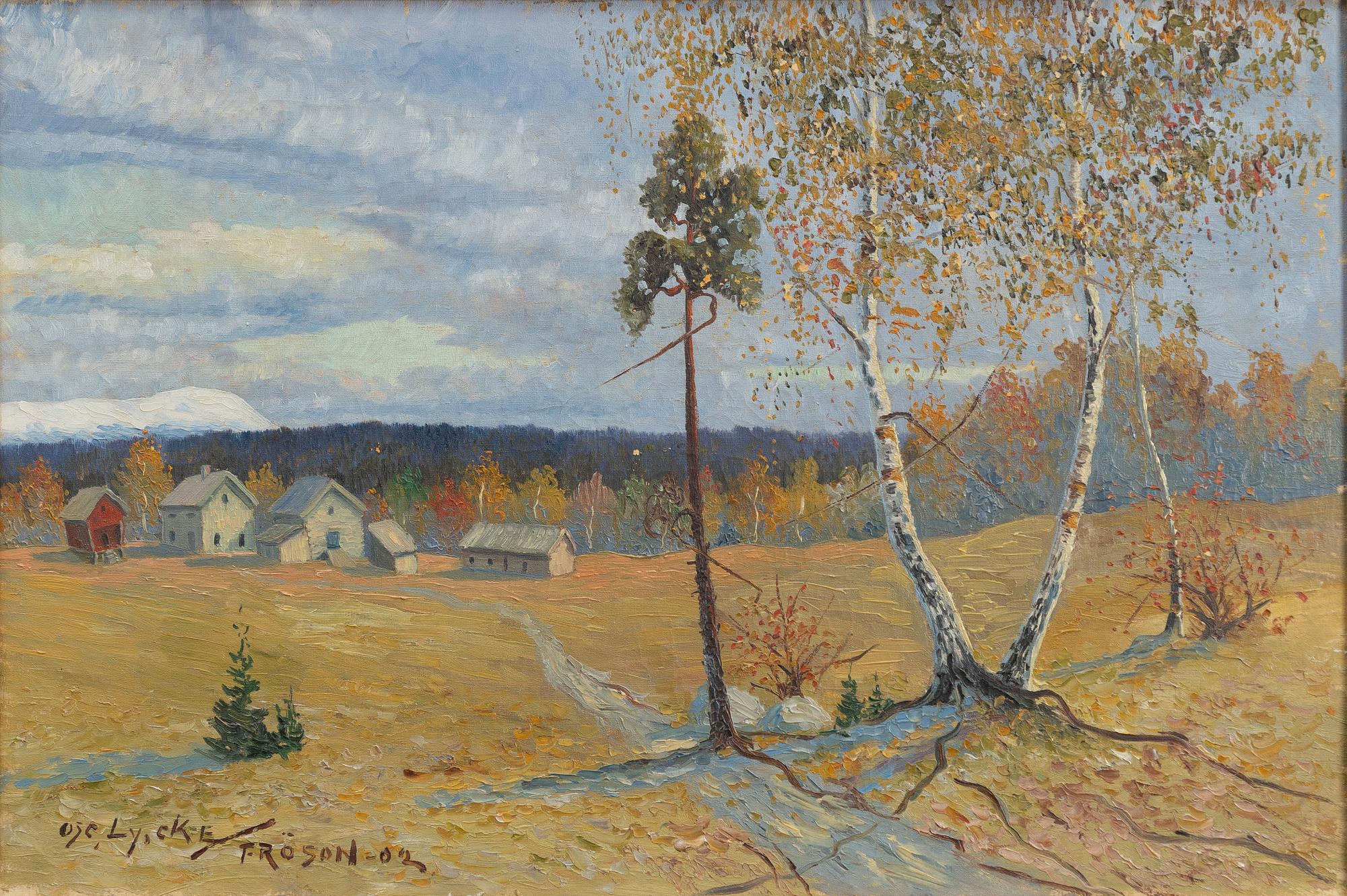Oscar Lycke, Autumn Landscape, Jämtland.