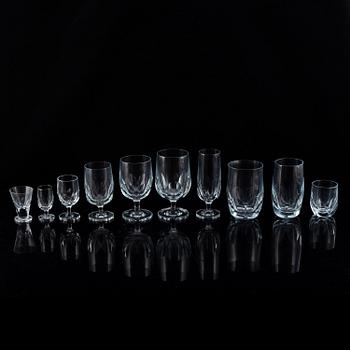 A swedish glass service, Gerda Strömberg, 'Håtuna', Strömbergshyttan, (85 pc).