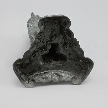 LJUSSTAKE, vitmetall, omkring 1900.