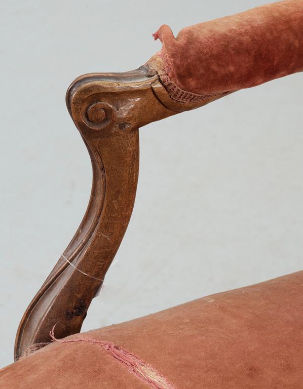 STOLAR, ett par, Louis XV stil, Frankrike, 1800-tal.