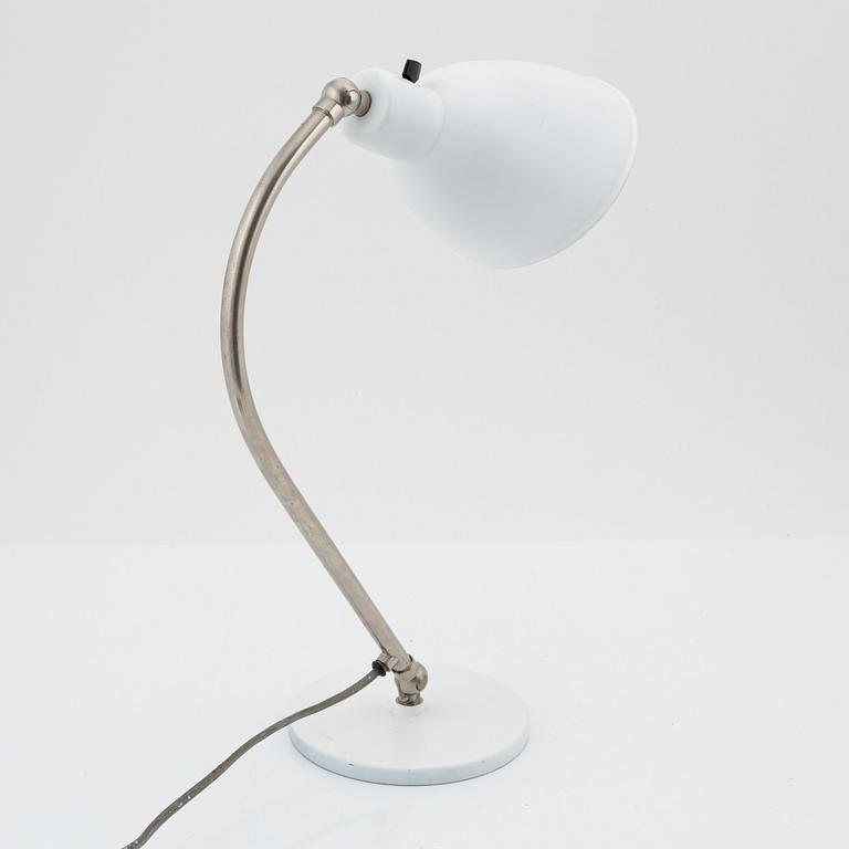 Bordslampa, funkis, modell 15102, Böhlmarks, 1930-tal.