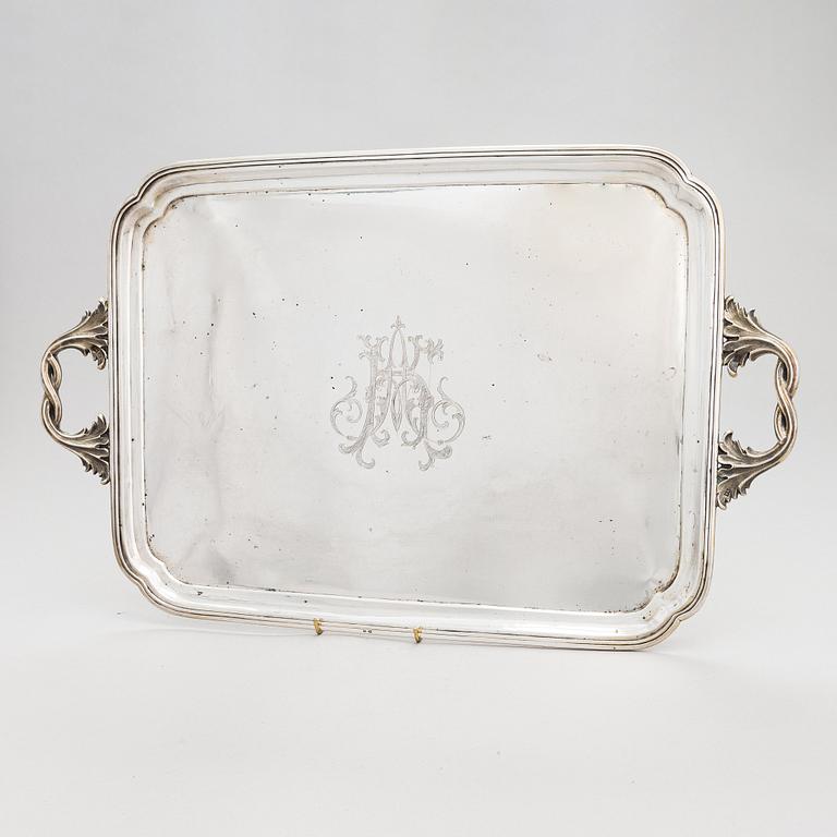 A silver tray, Moscow, Russia 1884.