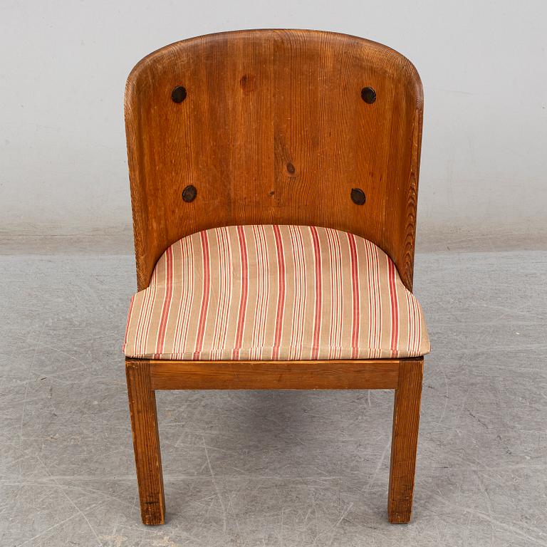 AXEL EINAR HJORTH, a 'Lovö' pine chair from Nordiska Kompaniet.