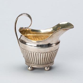 GRÄDDKANNA, silver, empire, Carl Lindström, Borås, 1829, vikt ca 130g.