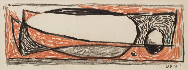 LARS ENGLUND, Chalk drawing, signed and dated -51.