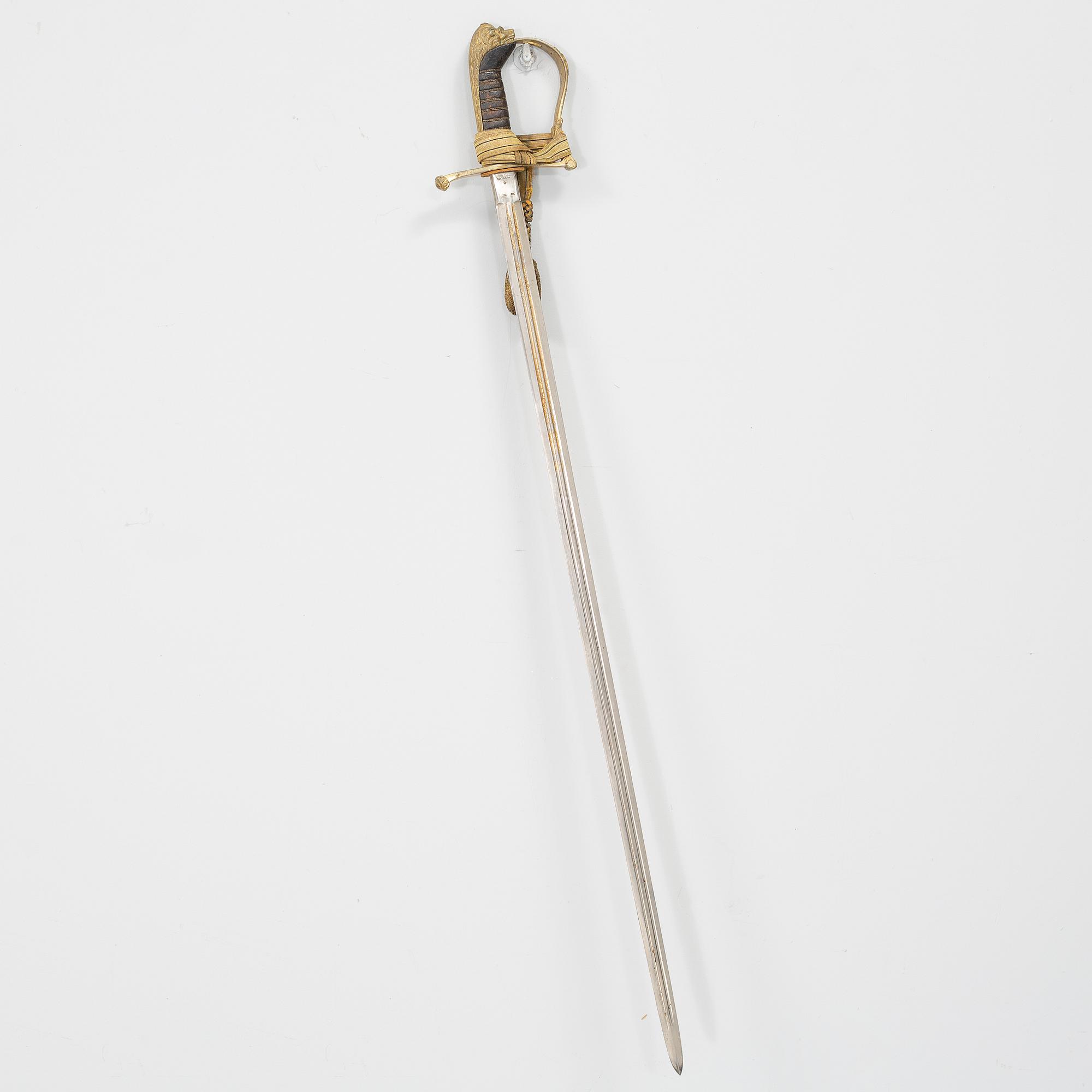 A sword for the swedish army, m/1899.