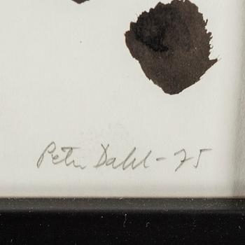 PETER DAHL, akvarell/gouache, signerad och daterad -75.