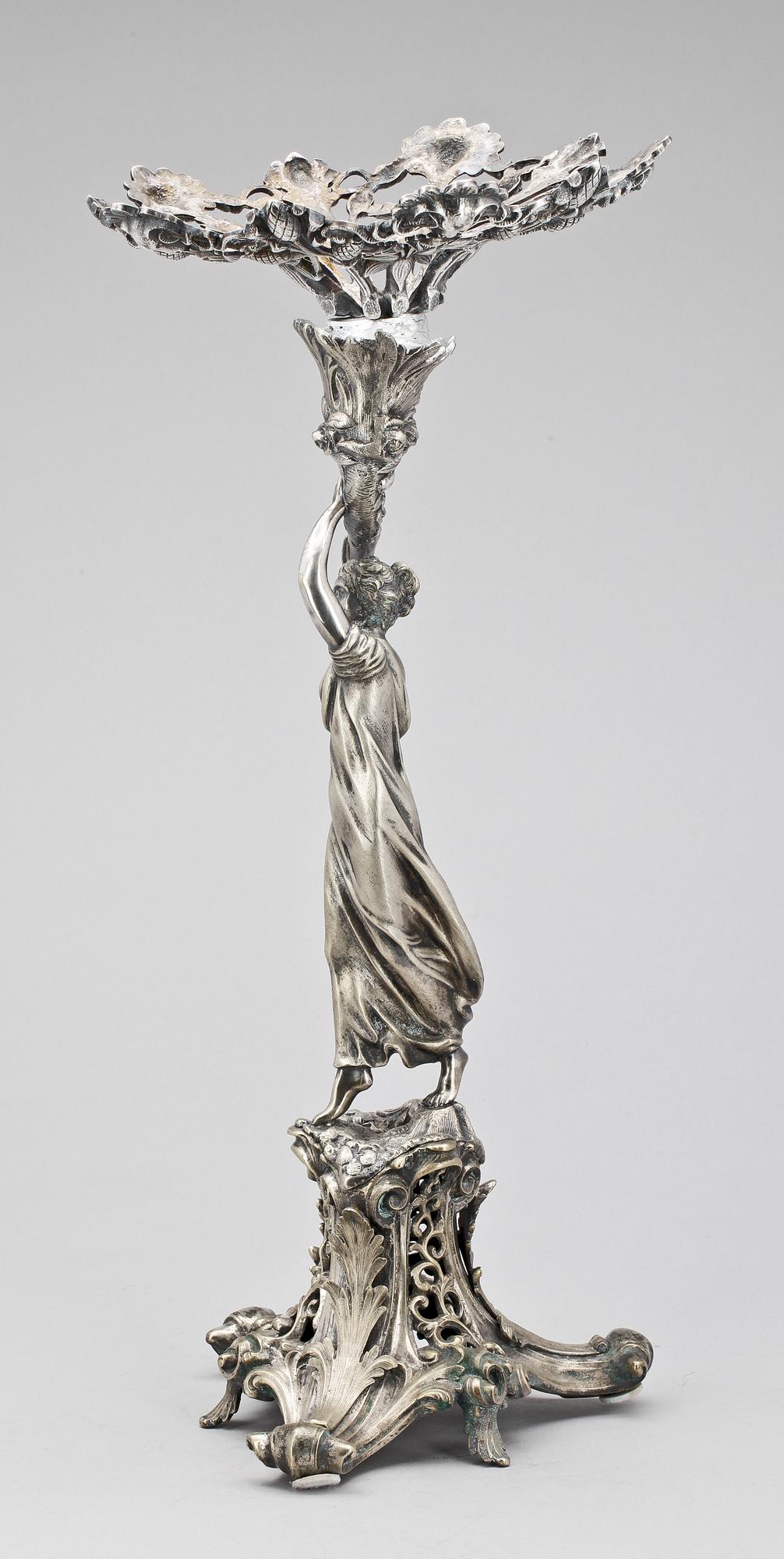 UPPSATSSKÅL, vitmetall, 1900-tal.