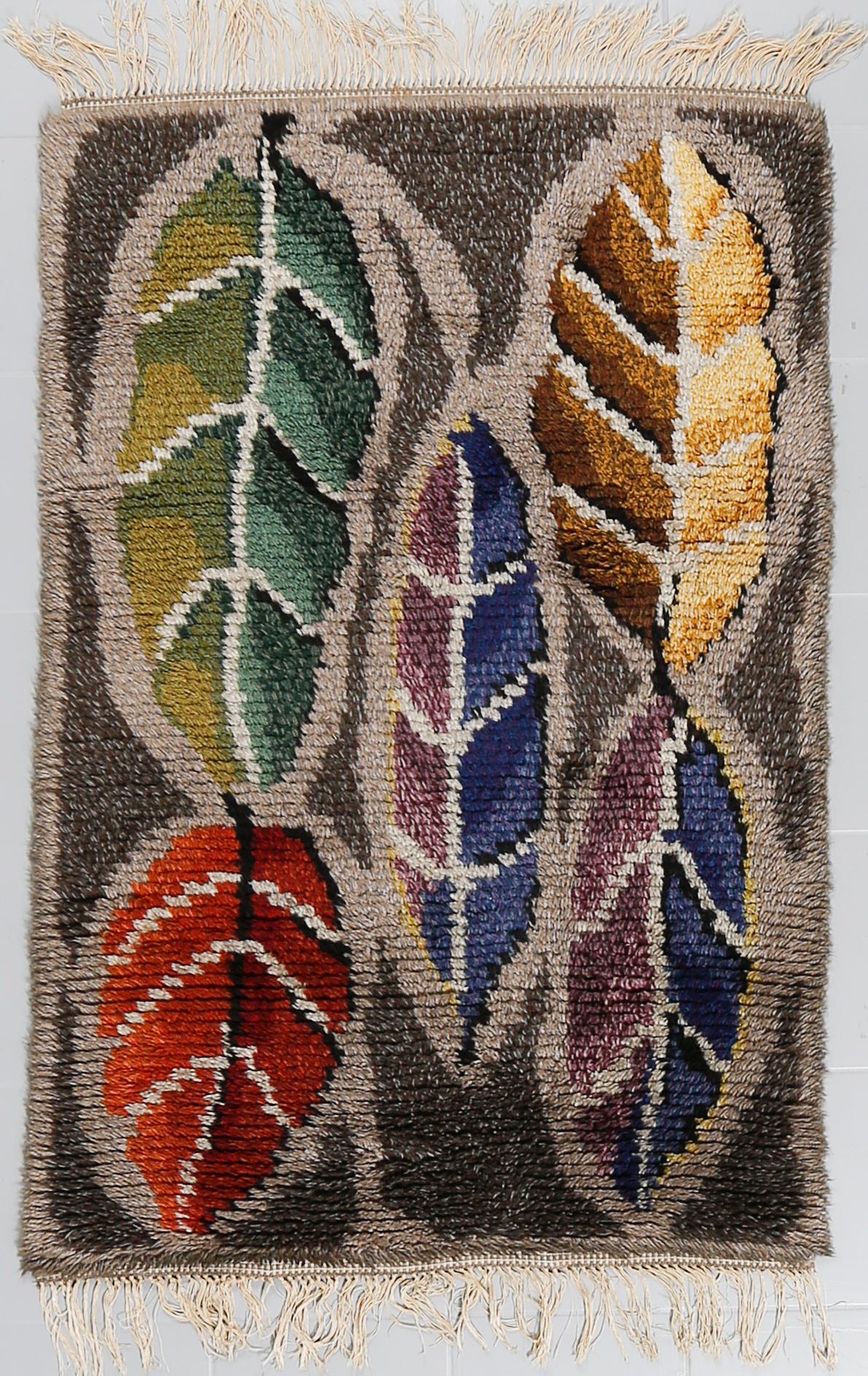 A hooked rug by Ingrid Johansson, second half of the 20th century, ca 150 x 100 cm.