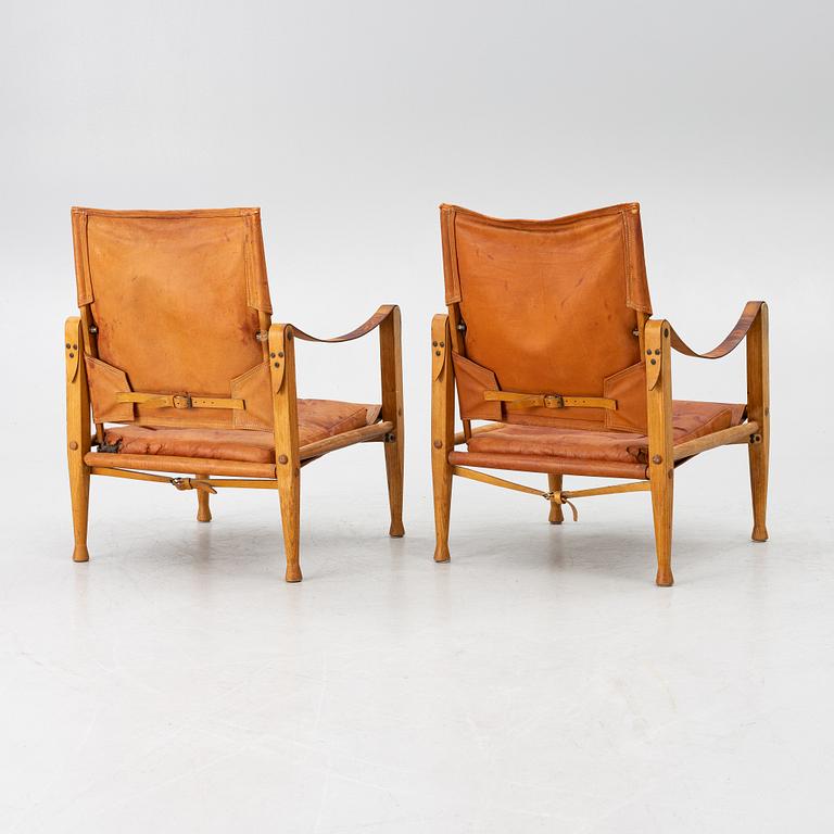 Kaare Klint, karmstolar, "Safari", ett par, Rud. Rasmussens Snedkerier, Danmark, 1900-talets andra hälft.