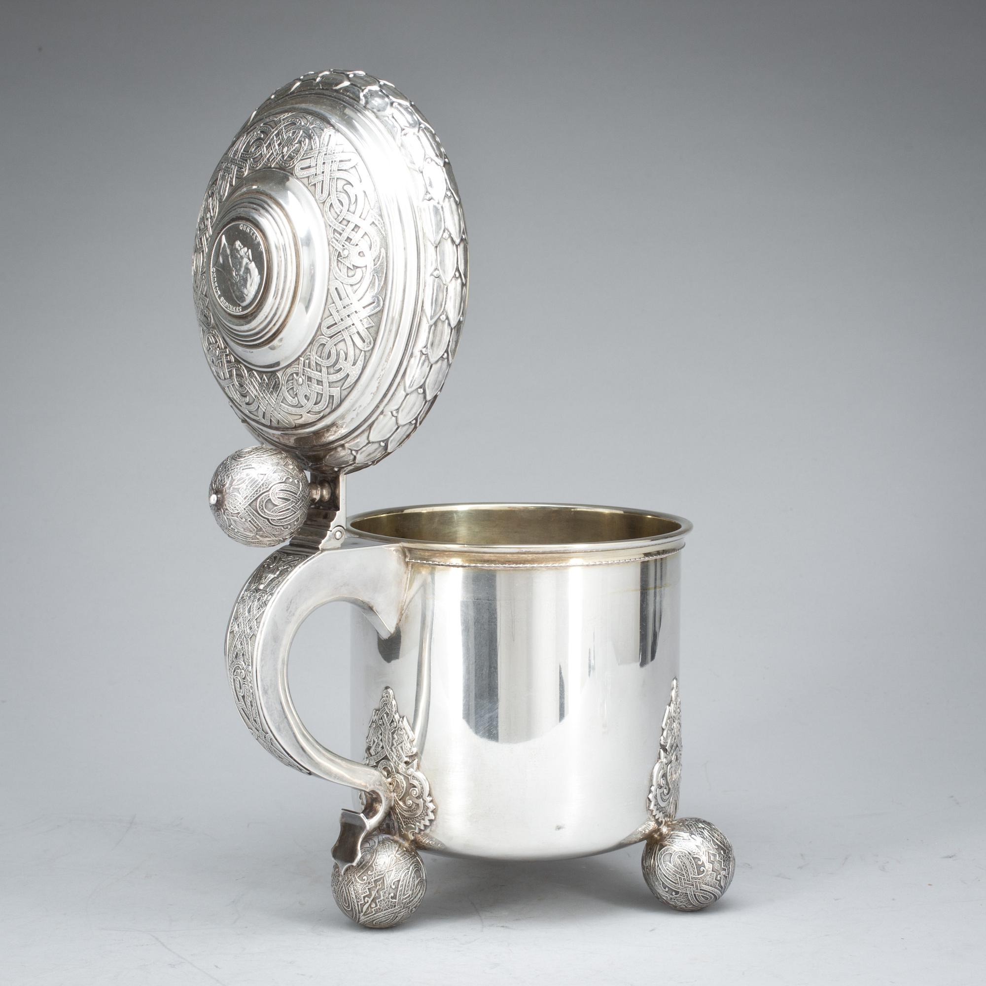 STOP, silver, CG Hallberg, Stockholm 1937. Vikt ca 1230 gram.