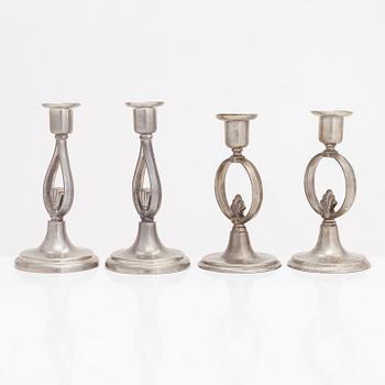 Paavo Tynell, A set of four  1920/30's '8022' and '8023' candlesticks for Taito.