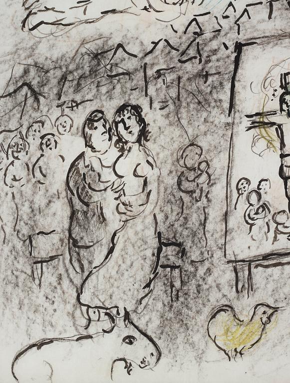 Marc Chagall, "L'artiste et l'ange".