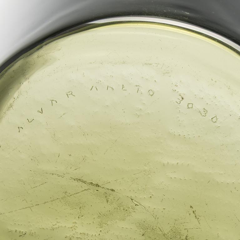 Alvar Aalto, a 1950s glass vase, model 3030, signed Alvar Aalto 3030.