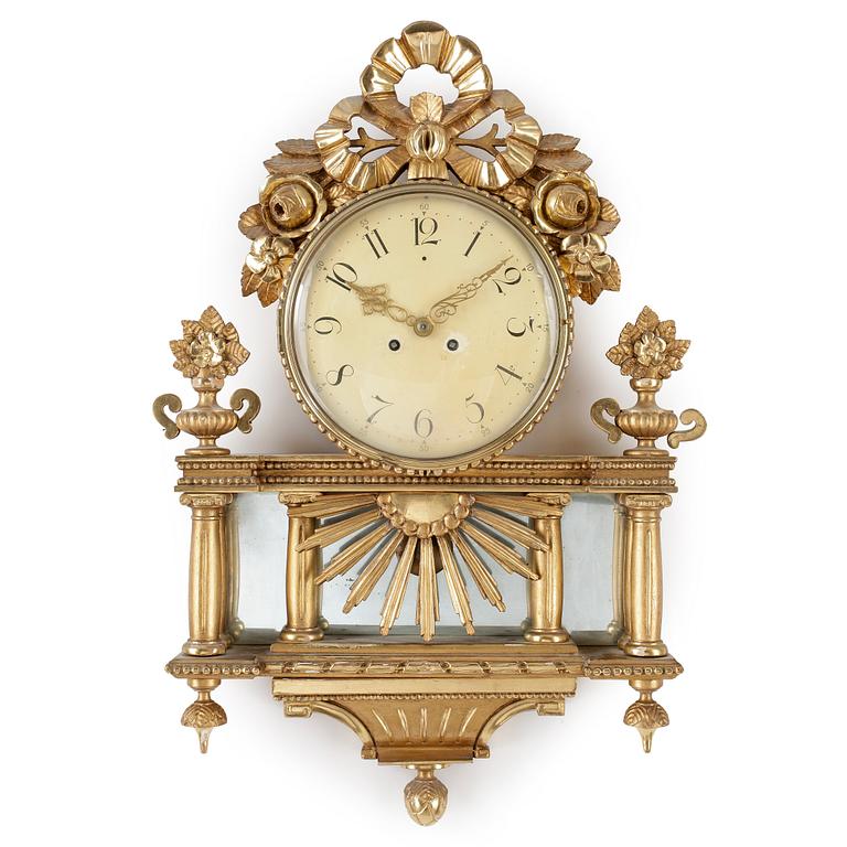 VÄGGPENDYL, gustaviansk stil, 1900-talets första hälft.