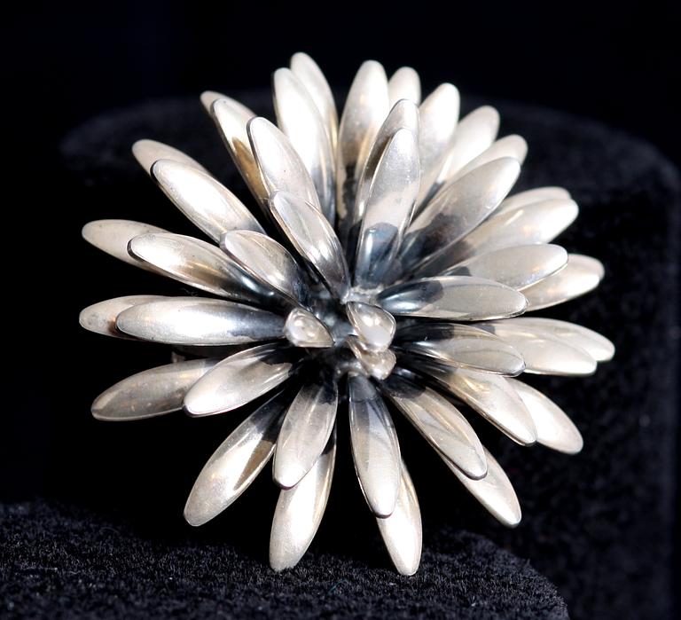 BROSCH, silver, Danmark.